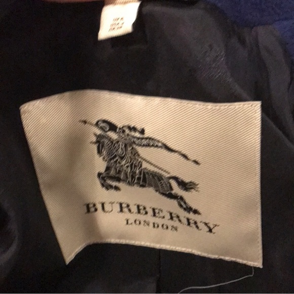 Burberry blue angora x wool coat - size 4 (authentic) - Picture 9 of 11